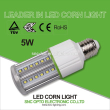 SNC IP64 llevó la luz de bulbo del maíz de la luz del maíz LED / E27 ENEC TUV CE RoHS 5W